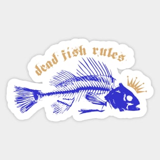 fish bones´king Sticker